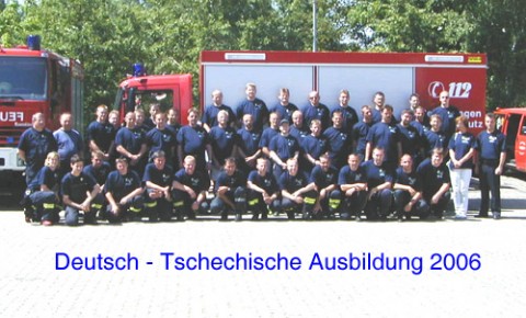 Gruppenbild vom Deutsch - Tschechische Ausbildung 2006
