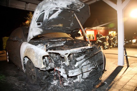 verbrannter Audi A3